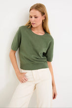 Load image into Gallery viewer, Topic Khaki Cashmere Blend Soft Knit Tee