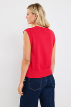 Load image into Gallery viewer, Trait Cherry Crewneck Knitted Vest Top Cherry
