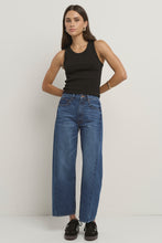 Load image into Gallery viewer, Varsity Deep Blue Forward Seam Barrel Jeans