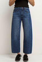 Load image into Gallery viewer, Varsity Deep Blue Forward Seam Barrel Jeans