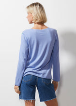 Load image into Gallery viewer, Z&P V Stitch Jumper Blueberry