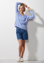 Load image into Gallery viewer, Z&P V Stitch Jumper Blueberry