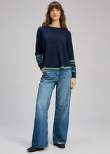 Load image into Gallery viewer, Textured Swing Jumper DK Denim