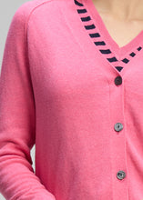 Load image into Gallery viewer, V Neck Cardi Essential Rhubarb