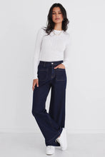 Load image into Gallery viewer, Zoey Indigo High Rise Wide Leg Denim