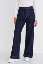 Load image into Gallery viewer, Zoey Indigo High Rise Wide Leg Denim