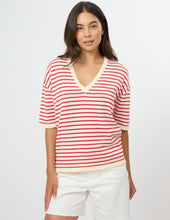 Load image into Gallery viewer, Celine Knit Ivory/Red