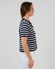 Load image into Gallery viewer, Rue Cardi Navy&White