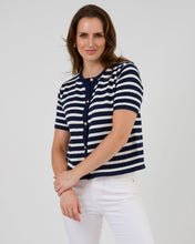 Load image into Gallery viewer, Rue Cardi Navy&White
