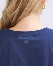Load image into Gallery viewer, Top Knot Top Navy