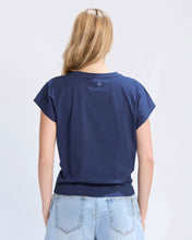 Load image into Gallery viewer, Top Knot Top Navy
