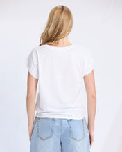Load image into Gallery viewer, Top Knot Top White