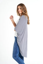 Load image into Gallery viewer, Santorini Cardigan Navy Stripe