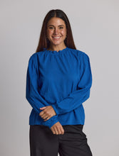 Load image into Gallery viewer, Kennedy Blouse Sapphire