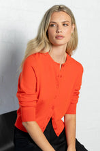 Load image into Gallery viewer, Autograph Blood Orange Soft Fine Gauge Crewneck Cardigan
