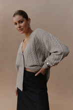 Load image into Gallery viewer, Merano Crop Cardigan Flax
