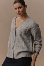 Load image into Gallery viewer, Merano Crop Cardigan Flax
