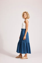 Load image into Gallery viewer, Melenia Denim Skirt Indigo
