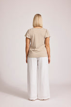 Load image into Gallery viewer, Margherita Stripe T Shirt Camel
