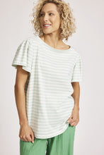 Load image into Gallery viewer, Margherita Stripe T Shirt Mint
