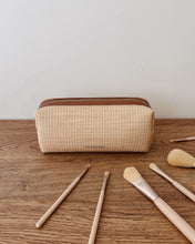 Load image into Gallery viewer, Brianna Makeup Bag Natural/Tan
