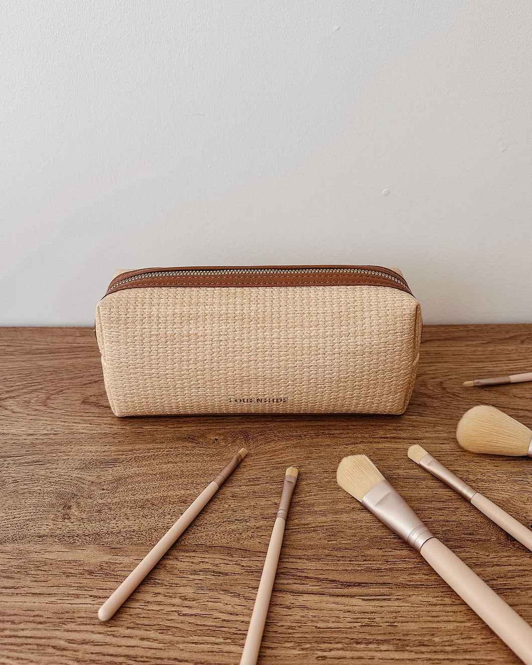 Brianna Makeup Bag Natural/Tan