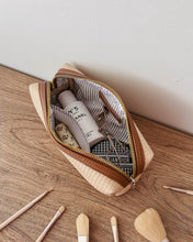 Load image into Gallery viewer, Brianna Makeup Bag Natural/Tan
