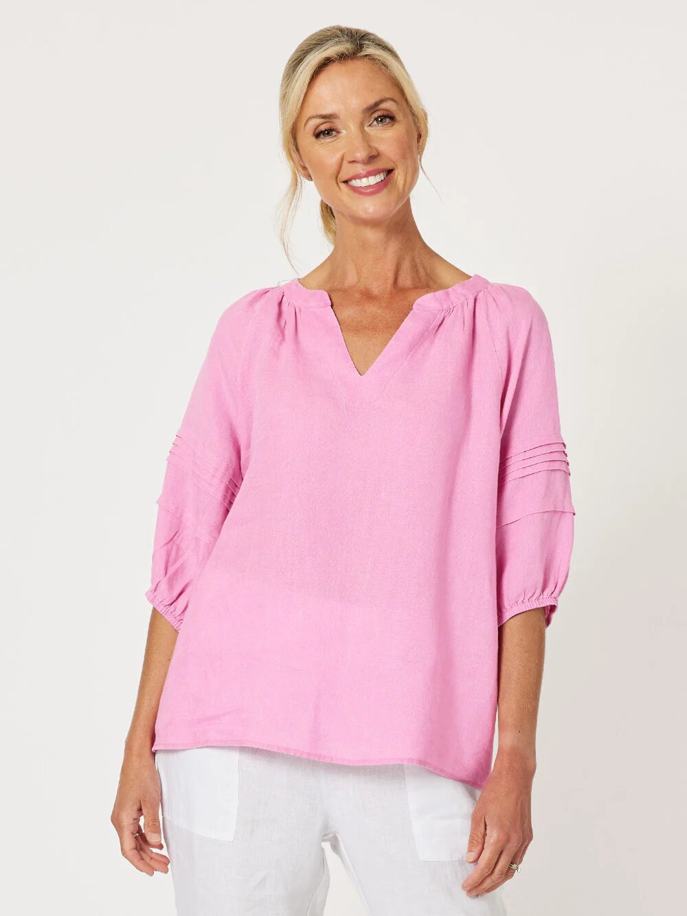 Diana Detail Sleeve Top Candy