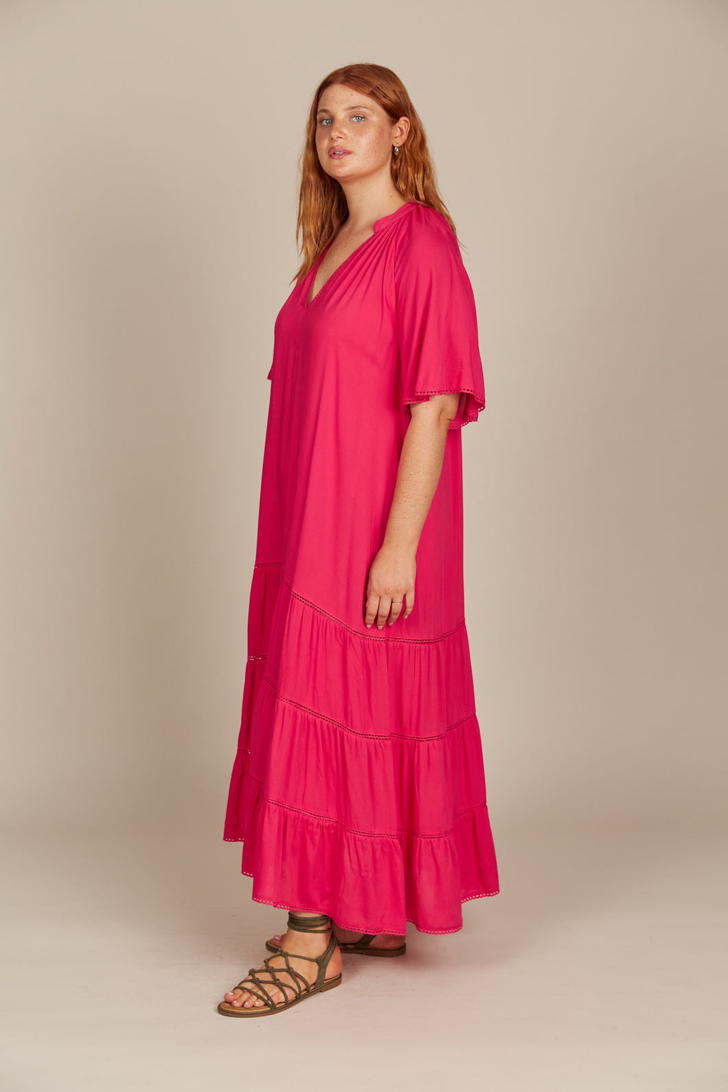 Esme Maxi Dress Raspberry