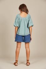 Load image into Gallery viewer, Fleur Top Seafoam
