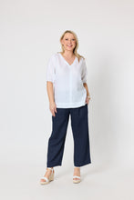 Load image into Gallery viewer, Anna Linen Top White
