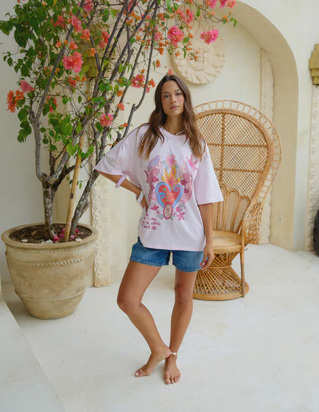 Heart of Heart's Tee Pink
