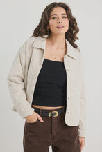 Load image into Gallery viewer, Absolute Putty Collared Quilted Jacket
