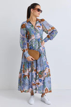 Load image into Gallery viewer, Adair Khaki Floral L/S Dress
