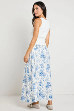 Load image into Gallery viewer, Affinity Porcelain Print Shirred Back Maxi Skirt
