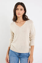 Load image into Gallery viewer, Afternoon Natural Relaxed V Neck Knit Jumper
