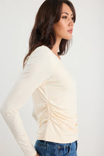 Load image into Gallery viewer, Alley Buttermilk Rib Boat Neck Top
