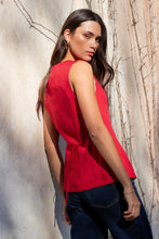 Load image into Gallery viewer, Aloft Red Fitted Long Vest
