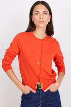 Load image into Gallery viewer, Autograph Blood Orange Soft Fine Gauge Crewneck Cardigan
