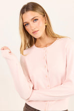 Load image into Gallery viewer, Autograph Blush Soft Fine Gauge Crewneck Cardigan
