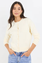 Load image into Gallery viewer, Autograph Butter Fine Gauge Crewneck Cardigan
