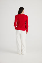 Load image into Gallery viewer, Domenica Knit Top: Red
