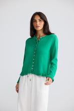 Load image into Gallery viewer, Lorrie Frill Cardigan Jade
