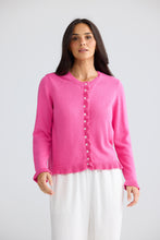 Load image into Gallery viewer, Lorrie Frill Cardigan Hot Pink
