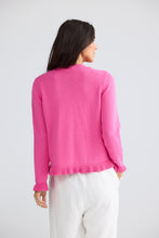 Load image into Gallery viewer, Lorrie Frill Cardigan Hot Pink
