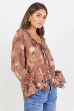 Load image into Gallery viewer, Bohemian Ochre Floral Blouse
