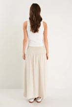 Load image into Gallery viewer, Byron NaturalLinen Shirred Waist Maxi Skirt
