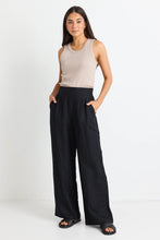 Load image into Gallery viewer, Guardian Black Linen Pant
