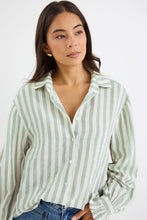 Load image into Gallery viewer, Connection Moss Stripe LS Shirt Moss Stripe
