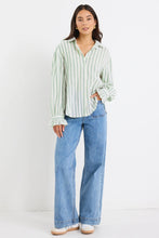 Load image into Gallery viewer, Connection Moss Stripe LS Shirt Moss Stripe
